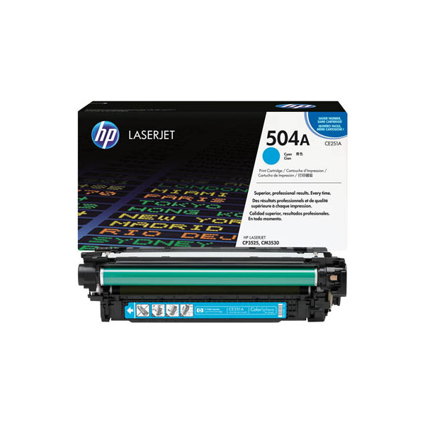 0883585595709 - Hewlett Packard - hp 504A Cyan Original LaserJet Toner Cartridge Tonerkartusche 1 Stück(e)