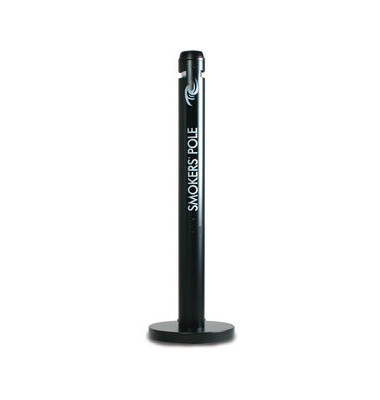 Ascherbecher Smoker's Pole schwarz Alu