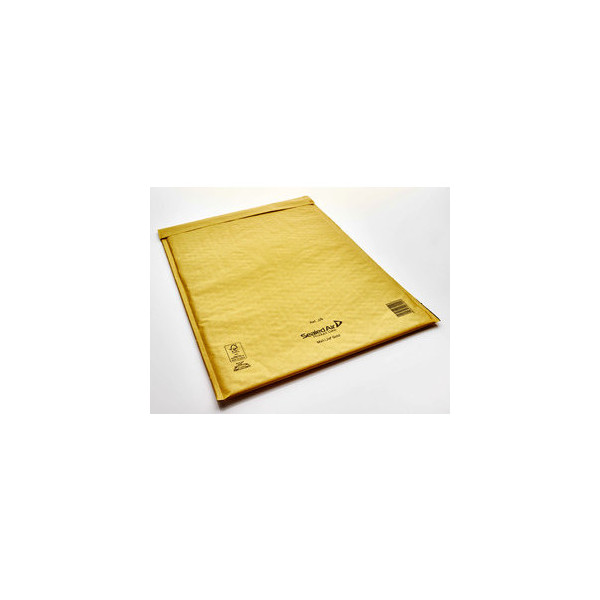 4044537110029 - Luftpolstertaschen Gold J 6 103027408 innen 300x440mm haftklebend + Lochung für Klammer braun 4044537110029 Mail Lite 50 Stück