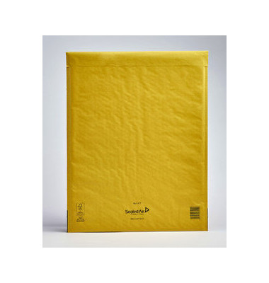 Luftpolstertaschen Gold K/7, 100330470, innen: 350x470mm, haftklebend, braun