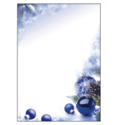 Motiv-Weihnachtsbriefpapier Blue Harmony DP034 A4 90g 
