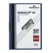 Klemmhefter DURACLIP 30 220007, A4 blau, für ca. 30 Blatt, Polyvinylchlorid (PVC)