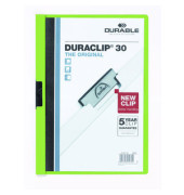 Klemmhefter DURACLIP 30 220005, A4 grün, für ca. 30 Blatt, Polyvinylchlorid (PVC)