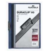 Klemmhefter DURACLIP 60 220907, A4 blau, für ca. 60 Blatt, Polyvinylchlorid (PVC)