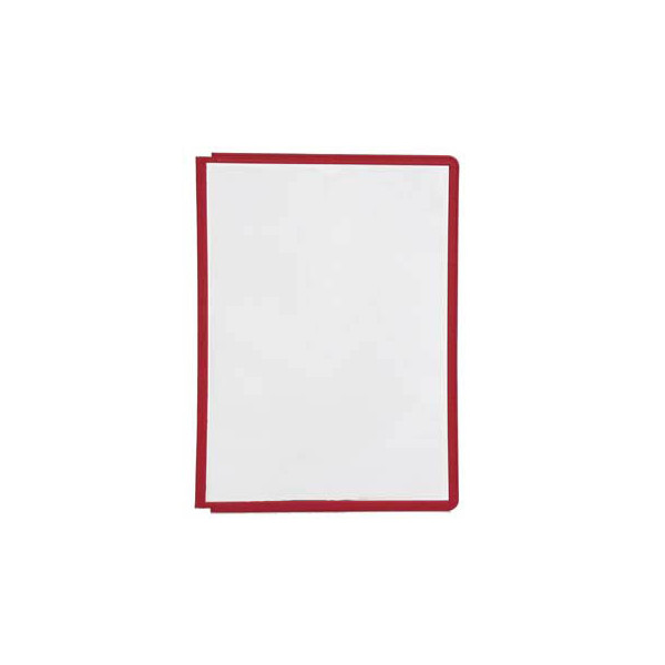 4005546521428 - DURABLE Klarsichttafel mit Profilrahmen für DIN A4 VE 10 Stk rot ab 3 VE