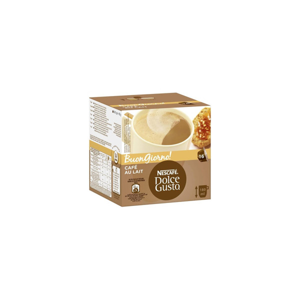 7613033174704 - NESCAFÉ CAFÉ AU LAIT Kaffeekapseln Robustabohnen kräftig 16 Portionen