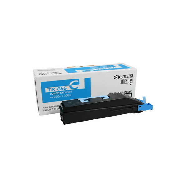 0632983013038 - Original TK-865C Toner cyan 12000 Seiten (1T02JZCEU0) für TASKalfa 250ci 300ci