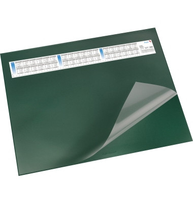 Schreibunterlage mit Sichtfolie grün 52 x 65cm Kunststoff