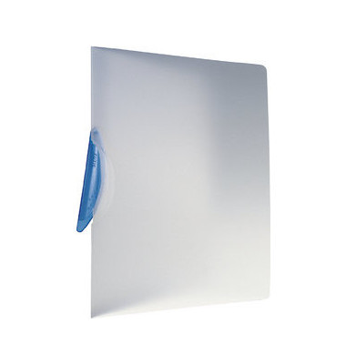 Klemmhefter ColorClip Magic 4174-00-35, A4 transparent/blau, für ca. 30 Blatt, Polypropylen (PP)