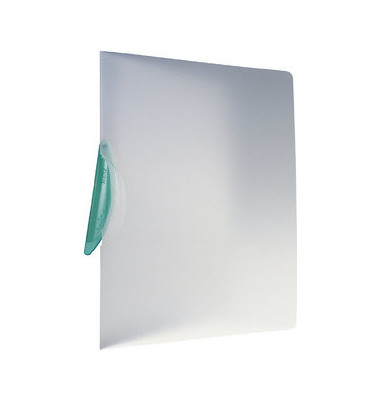 Klemmhefter ColorClip Magic 4174-00-59, A4 transparent/grün, für ca. 30 Blatt, Polypropylen (PP)