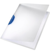 Klemmhefter ColorClip Magic 41750035, A4 transparent/blau, für ca. 30 Blatt, Polypropylen (PP)