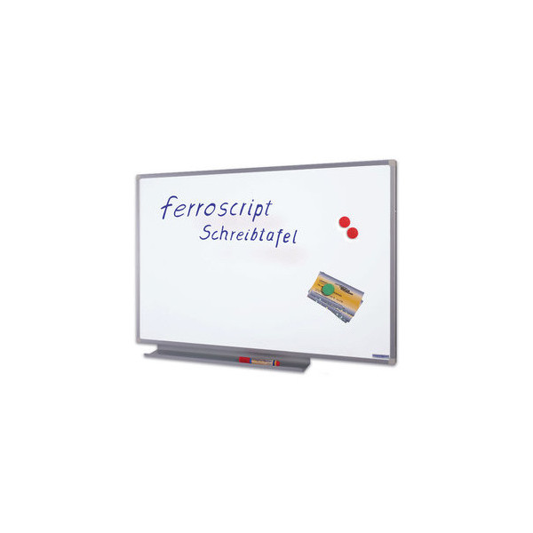 4013695002958 - Whiteboard ferroscript 120 x 90cm emailliert Aluminiumrahmen