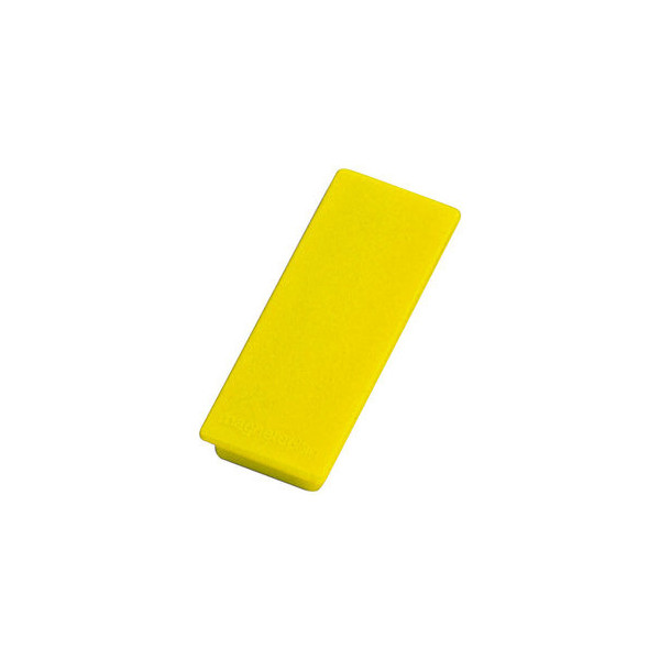 4013695025551 - Haftmagnete 1665102 eckig 22x55mm (BxL) gelb 1300g Haftkraft 4013695025551 magnetoplan 10 Stück