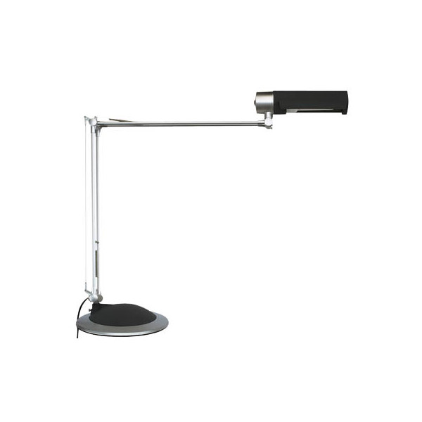 4002390029919 - LED-Tischleuchte MAULoffice dreh- & neigbarer Kopf Arm 950 Lumen Fußauswahl Höhe 540 mm Aluminium & Metall Silber-Anthrazit