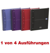 Collegeblock 100100314 European Book, kariert / kariert Rand beidseitig, A5+, 90g, sortiert, 100 Blatt