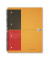 Collegeblock 100104036 Notebook, liniert / liniert Rand beidseitig , A4+, 80g, orange, 80 Blatt