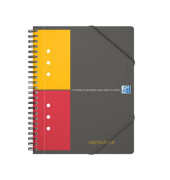 Collegeblock 100102104 Meetingbook, kariert / kariert Rand beidseitig, A5+, 80g, schwarz, 80 Blatt