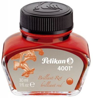 Füllertinte 4001 brillant rot 30ml Glas