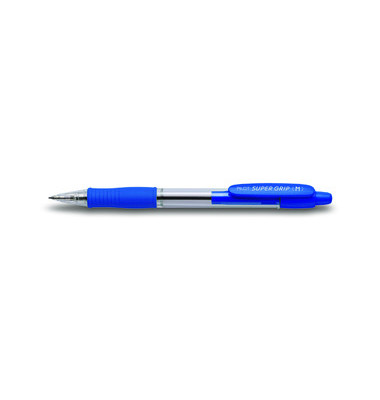 Kugelschreiber Super Grip BPGP-10R-M blau/transparent 0,4 mm
