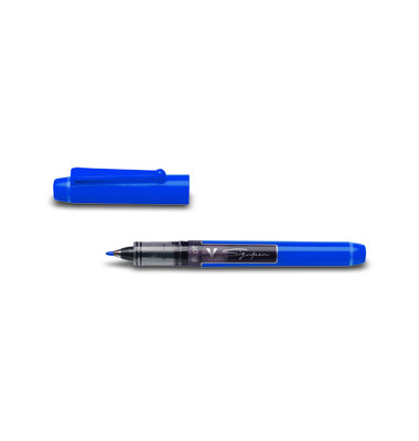 Faserschreiber V Sign Pen SW-VSP blau 0,6 mm mit Kappe