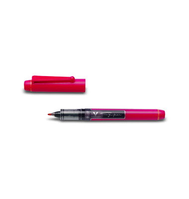 Faserschreiber V Sign Pen SW-VSP rot 0,6 mm mit Kappe