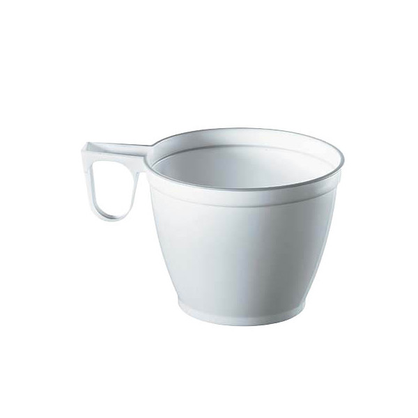 4002911122150 - Kaffeetassen PS Einweg 018 Liter = 180 ml Ø 78 cm Höhe 6 cm 1 Packung = 60 Stück Farbe weiß