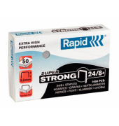 Heftklammern Super Strong 24858500, Stahldraht verzinkt, 24/8+, Heftleistung 50 Blatt max. 