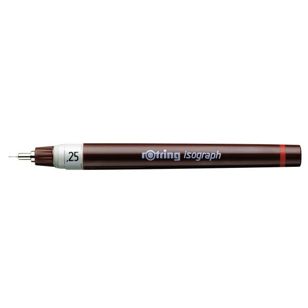 4006856151053 - rotring Tuschefüller isograph 025 mm schwarz Farbcode weiß (S0202130)