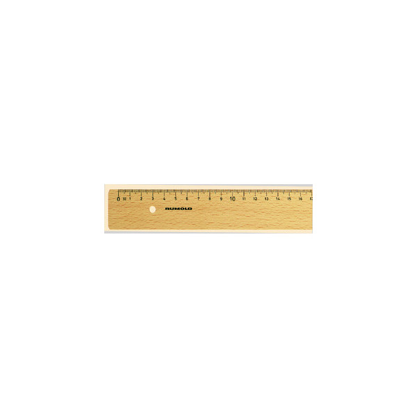 4012108045308 - Holz-Lineal FL230 20 braun 20cm mit Tuschekante