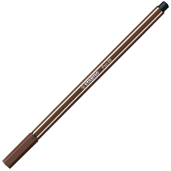 4006381333306 - Fasermaler Pen 68 Strichstärke 10 mm braun