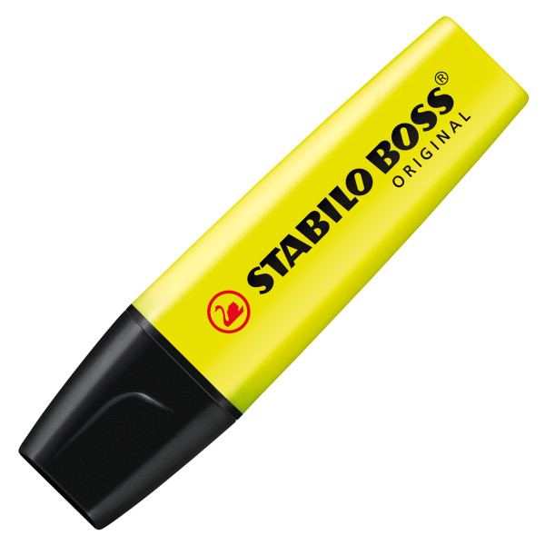 4006381333627 - Textmarker STABILO® BOSS Original Keilspitze lichtbeständig schnell trocknend gelb 1 Stück