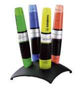 Textmarker LUMINATOR, 7104-2, Etui, 4-farbig sortiert, 2-5mm Keilspitze