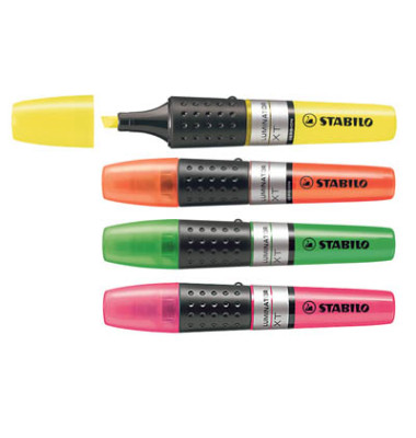 Textmarker LUMINATOR, 71/4, Etui, 4-farbig sortiert, 2-5mm Keilspitze