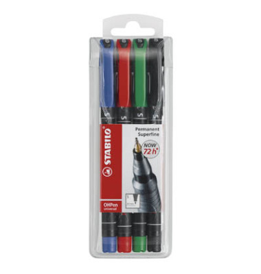 Folienstift OHPen universal 841 S farbig sortiert 0,4 mm permanent