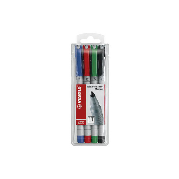 4006381114929 - Folienstift OHPen universal 853 M farbig sortiert 10 mm 4er Etui non-permanent 4006381114929 4 Stück