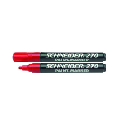 Lackmarker Maxx 270, 127002, Stift, rot, 1-3mm Rundspitze