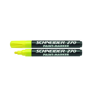 Lackmarker Maxx 270, SN127005, Stift, gelb, 1-3mm Rundspitze