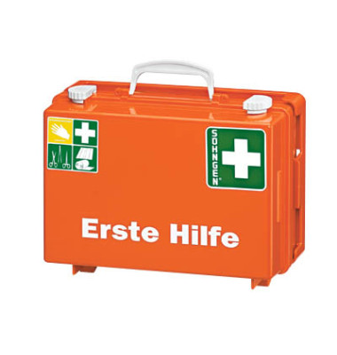 Erste-Hilfe-Koffer SN-CD Norm orange gefüllt DIN 13157