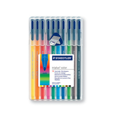 Fasermaler triplus color auswaschbar farbig sortiert 1mm 10er-Etui