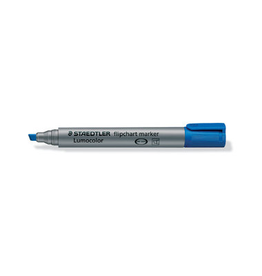 Flipchartmarker Lumocolor 356, 356 B-3, Stift, blau, 2-5mm Keilspitze