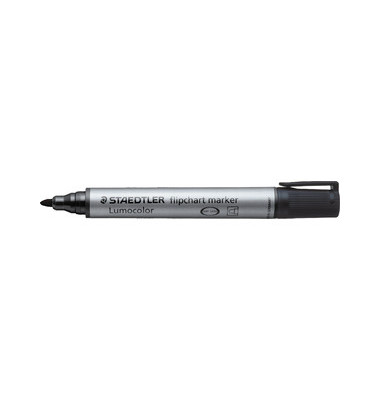 Flipchartmarker Lumocolor 356, 356-9, Stift, schwarz, 2mm Rundspitze