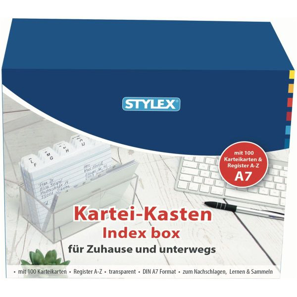 4044186499711 - Karteibox inkl 100 Kar+ Reg A7 quer Kunstst