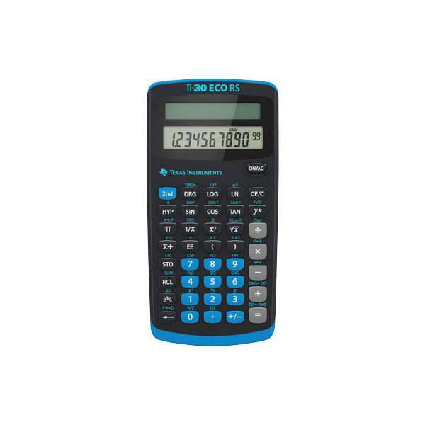 3243480009942 - TEXAS INSTRUMENTS Schulrechner TI-30 ECO RS 10-stellige Anzeige 3 Speicher Bruchrechnung (TI-30ECORS)