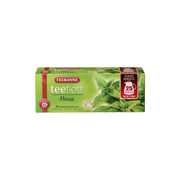 4009300002536 - TEEKANNE teeflott Pfefferminztee Tee 25 Portionen