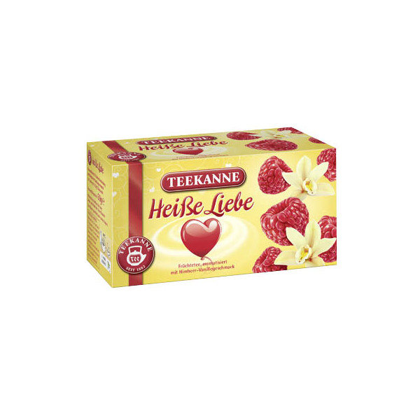 4009300005223 - Früchtetee Heiße Liebe Himbeer ohne Vanille kuvertiert 20x 3g Beutel 4009300005223 20 Stück