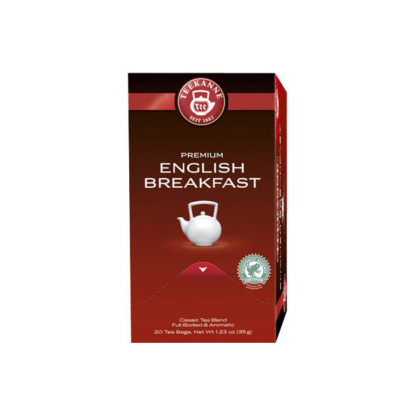 4009300006275 - TEEKANNE Premium Koffeinfrei Schwarzer Tee English Breakfast 20 Stück à 175 g