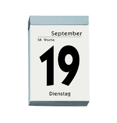 Tagesabreißkalender 304-0000, 1 Tag / 1 Seite, 6,5x10cm, 2025