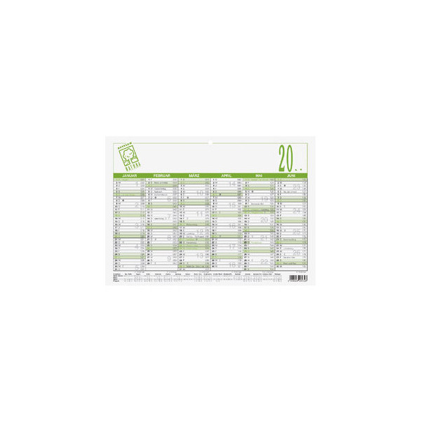 4006928698530 - Plakatkalender 907-0700 NATURA 6 Monate   1 Seite 297x21cm (A4 quer) 2025 4006928698530 Zettler