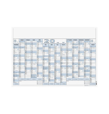 Plakatkalender 915-0015, 14 Monate / 1 Seite, 100x70cm, 2025