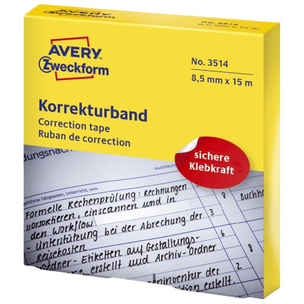 4004182035146 - Korrekturband 3514 weiß 85mm x 15m  4004182035146 AVERY Zweckform